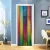 Import Custom printed DIY 3D striped colorful wood door stickers decals wall sticker from China