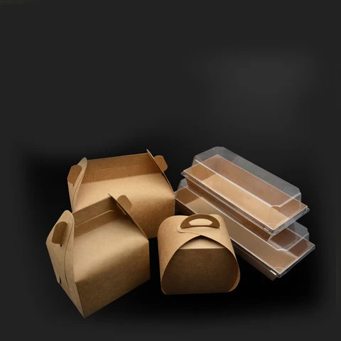 Custom printing card paper fried chicken fast food packaging kraft paper boxes