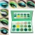 Import Custom private label loose pigment eyeshadow high quality green pallete from China