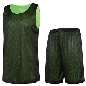 Custom reversible basketball uniform youth mesh basketball wear wholesale blank basketball jerseys