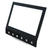 custom size black edge heat resistant tempered glass for microwave oven door