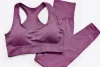 Custom Sportswear Bra Workout Set Gym Yoga Set Womens Pics Babes Sports Polyester Spandex 2 Piece Set