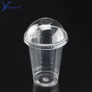 Custom transparent disposable coffee plastic cups