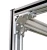 Import Customized aluminum die cast metal mount corner shelf frame brackets orthodontic for aluminum profile from China