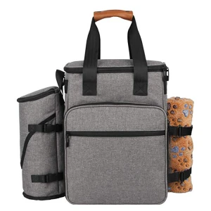 Customized Amazon New Portable Pet Travel Training Bag Large Capacity Pet Dog Toy Food Storage Tote Bag