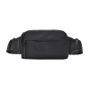 customized Black mobile phone bag sports waist bag fashion commuting waist bag for men
