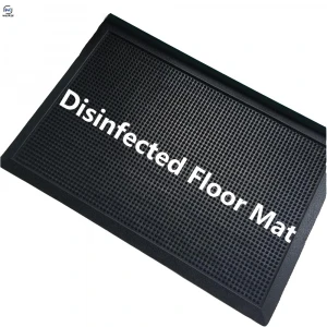 Customized Disinfection floor mat sanitizing  foot shoe mat  rubber  disinfecting doormat