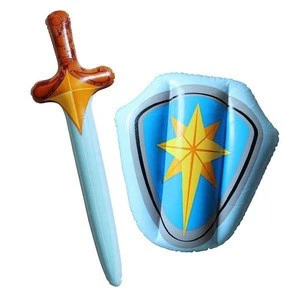 Customized Indoor Plastic Inflatable Kids Sword and Shield Toy Set