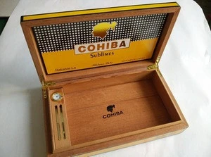 customized luxury varnish cigar box wood