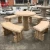 Import Customized marble tables and chairs used for stone garden  products from China