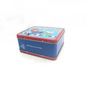 Customized OEM portable big tin box home gift packing tin box