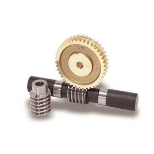 Customized Precision Worm Gear with Gear Shaft, Made of Stainless Steel, OEM Orders Welcomed