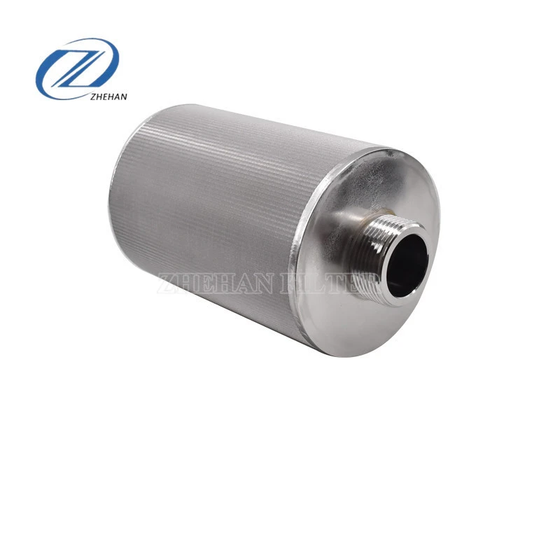 Customized stainless steel sintered mesh filter five-layer filter cartridge used on chemical equipment