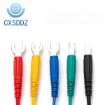 CXSDDZ 6mm U Shape Banana Plug Spade Plug test cable leads