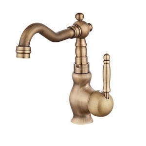 CYEN Design wall mounted basin taps antique gold copper body bath basin sink mixer tap brass basin faucet