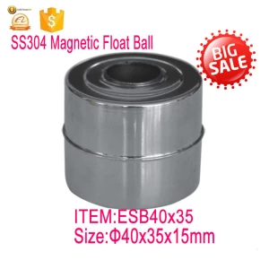 Cylinder model Stainless steel 304 40*35MM magnetic float ball for float switch