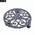 Import Decorative antique metal trays cast iron flower pot racks from China