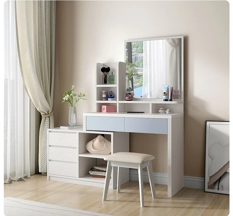 Delicate bedroom furniture Modern Dresser Vanity Dresser Wooden Bedroom Dresser White