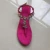Import Designs Summer Women Shoes Flat Sandal Beautiful Shiny Rhinestone Girls Flat Sandals from China