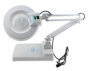 Desktop 10x Magnifier With Led Light/86C Adjustable magnifying lamp led with stand /Desktop Magnifier Worklight led  glass lamp