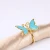 Import Direct Sales To Produce Cheap Bulk Wholesale Gold Alloy Metal Butterfly Napkin Ring from China