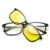 DLCTR2264 TR Eyewear Frame Set Magnetic 3D Glasses Clip Eyewear