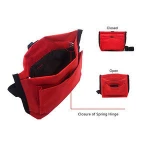 Dog Treat Bag, Pet Training Waist Bag with Easy Open-Close Spring Hinge Easy to Carry Snacks and Toys