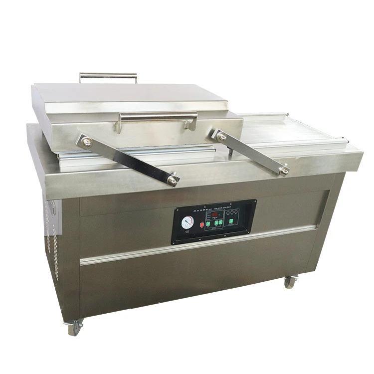 Double chamber vegetable/coconut vacuum packing machine with high efficient