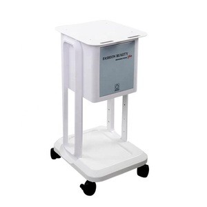 Double-layer Storage Trolley Beauty Salon Trolley Cart with 4 Wheels