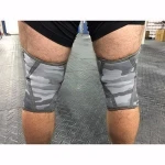 Double Safety Camo Gym crossfit Knee Sleeve 7mm Neoprene Pads Type Sleeve weight lifting Sports Safety