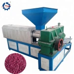 double screw plastic granules extruder/waste recycle plastic granules making machine price