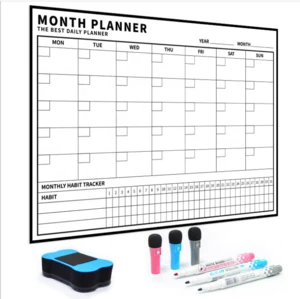 Dry erase fridge calendar weekly magnetic weekly planner