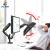 Import Ds90-2 Foldable Dual Monitor Arm Computer Desk Mount Desktop Dual Computer Monitor Mount 32 Inches from China