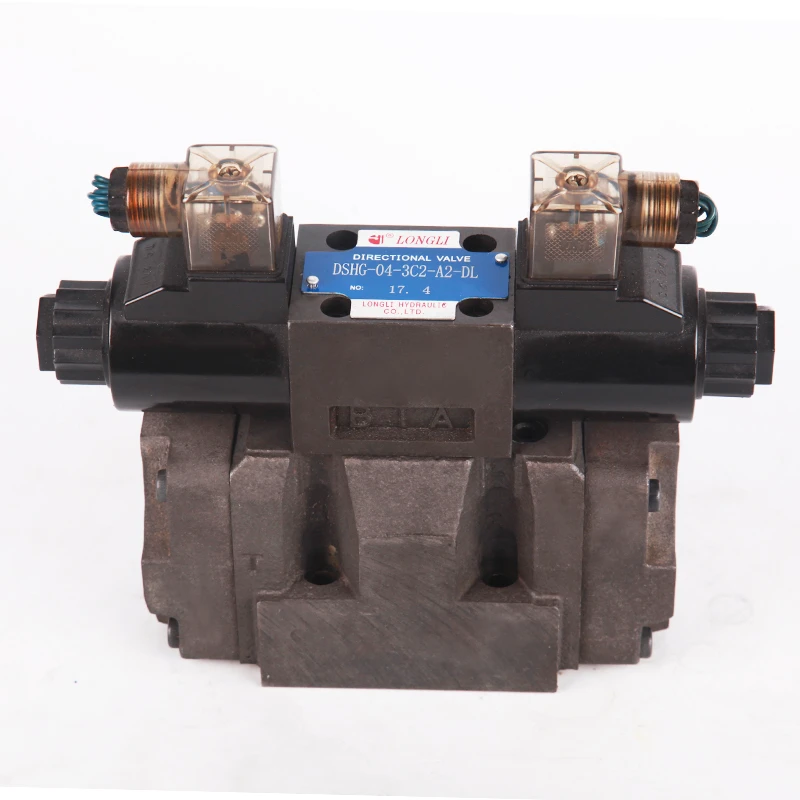 DSHG 04 Yuken type electric controlled solenoid hydraulic operated directional control valve 12v with low price