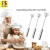 Import Durable 10-14 Inch Stainless Steel Semi-Automatic Egg Whisk with Long Handle Household Rotatable Egg Tools from China