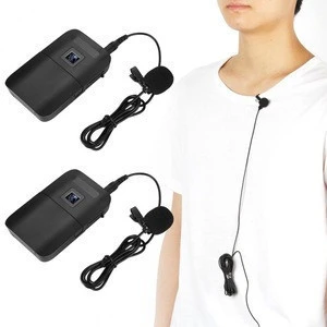 E8 Portable Wireless Tip Clip Microphone with Receiver Transmitter