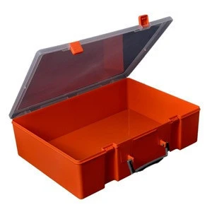 Easy Carrying Plastic Storage Box Clear Empty Tool Box