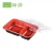 Import Easy Green Plastic Takeaway Packaging Microwavable Disposable Food Containers PP Lunch Box With 2 Compartments from China