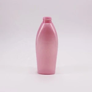 Eco-friendly 300ml/10.1oz  PET plastic bottle for Cosmetic personal care Shampoo bottle flat shape Lotion bottle