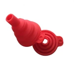 ECO Friendly Food Grade Flexible Small Silicone Funnel foldable oil funnel silicone collapsible funnel