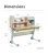 Import Eco-friendly Kid Study Desk Read Tables Solid Wood Ergonomic Kids Desk and Chair Set Height Adjustable Kids Furniture from China