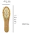 Import Eco-friendly natural wooden bamboo Goat Bristles Baby Hair Brush And Comb Set from China