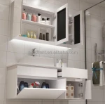 Economic bathroom vanity sinks, white powder room vanity cabinets.
