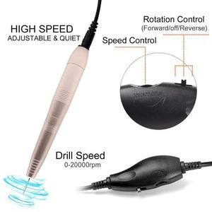 Electric Nail File Portable Pen Nail Drill Bit Set in New Version for Pedicure and Manicure Hot Sell on Amazon