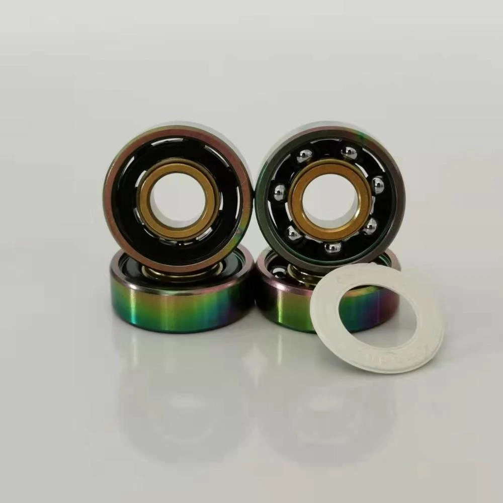 Electric Skateboard Parts 608 RS ZZ 2RS Mixed Color Colorful-Gold Titanium Deep Groove Ball Bearing 608