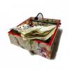 Elegant printed MDF tissue box handmade wooden nampkin holder box