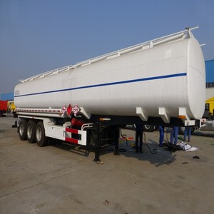 Elliptical tanker semi trailer 3 axles water tank trailer oil fuel tanker semi truck trailer