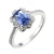 Import Engagement Rings for Women Fashion 925 Sterling Silver Jewelry emerald cut rings from China