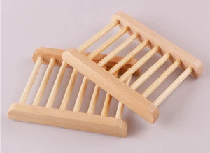 Environmental engraved logo wooden soap rack, soap set, soap dish tray
