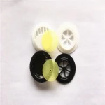 Environmental plastic yellow breathing valves air filter for face exhalation valves